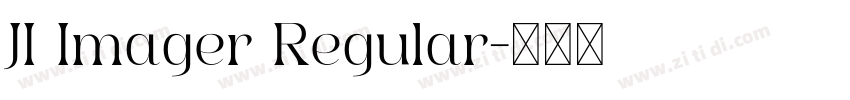 JI Imager Regular字体转换